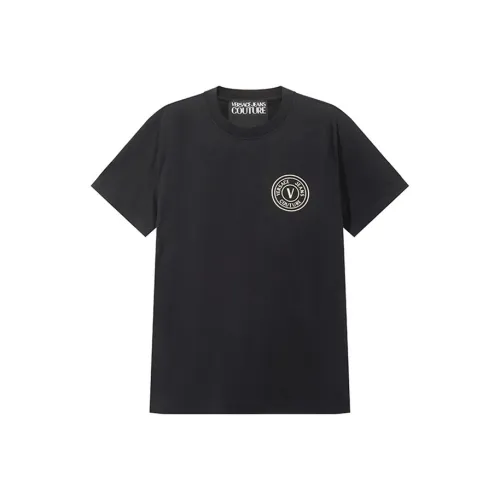 VERSACE JEANS COUTURE SS25 T-Shirt Мужской Черный