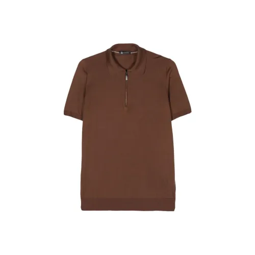 Colombo SS24 Polo Мужской Коричневый