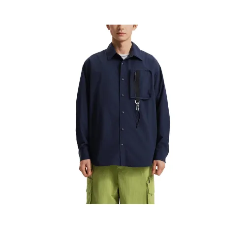 DECATHLON Рубашка Мужская Asphalt Синий