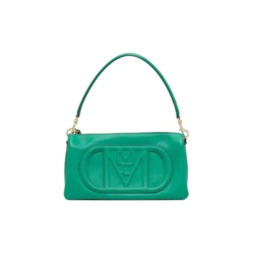 MCM Коровья кожа Через плечо Одно плечо Сумка Маленькая Женская Зеленая