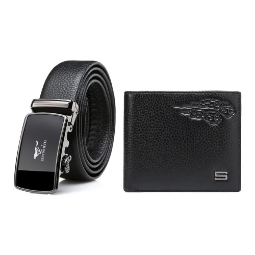 SEPTWOLVES Ремень из коровьей кожи кошелек коробка мужской ширина 3,5 см