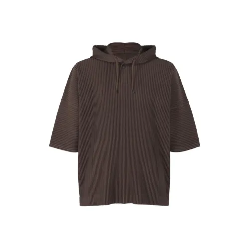 Homme Plissé Issey Miyake SS24 Свитшот Мужской Темно-коричневый