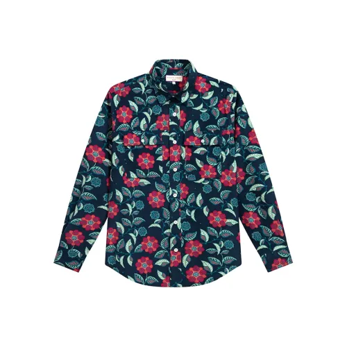 COTON DOUX Осенне-зимняя мужская рубашка мужской цветочный