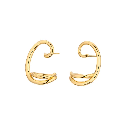 Glam Ever Серьги из сплава, золотые, женские