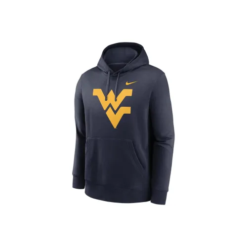 nike West Virginia Climbers Золотой Period Вечнозеленый Клуб Свитшот Мужской Морской синий