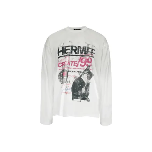 HermitCreate T-Shirt Унисекс Потертый Белый