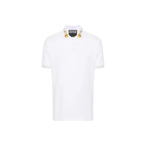 VERSACE JEANS COUTURE SS24 Поло Мужское Белое