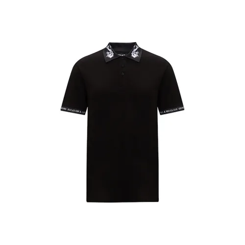 VERSACE JEANS COUTURE SS24 Поло Мужское Черное Белое
