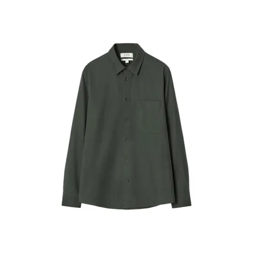 COS Темно-зеленый Мужские Рубашки