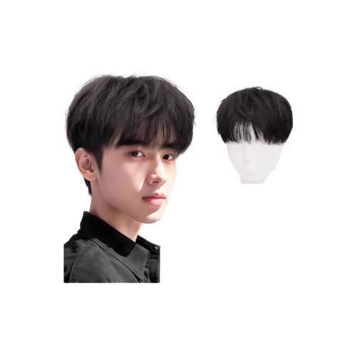 YUNQING Корейский стиль Микро Notch Cracked Пластина Мужская Перука