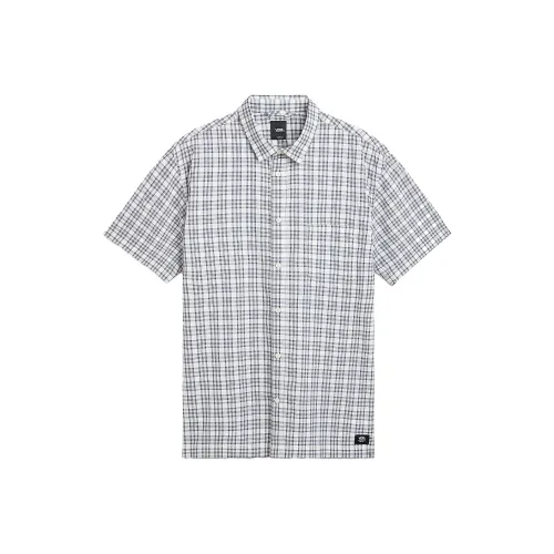 Vans Wilshire Mini Plaid Woven Shirt Men's White