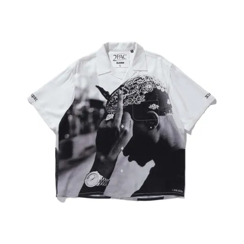 XLARGE 2Pac collaboration Белая унисекс рубашка
