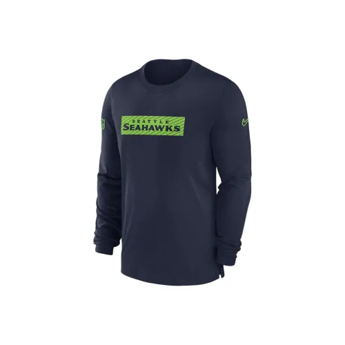 nike NFLDri Форма FW24 Sideline Игрок Team Issue Свитшот Мужской Морской синий