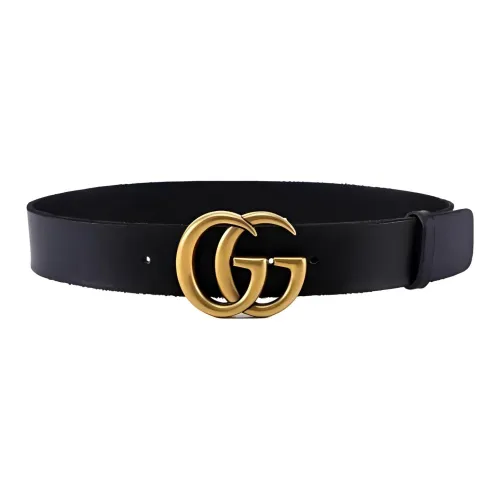 GUCCI Металл Кожаные ремни Женские Черный