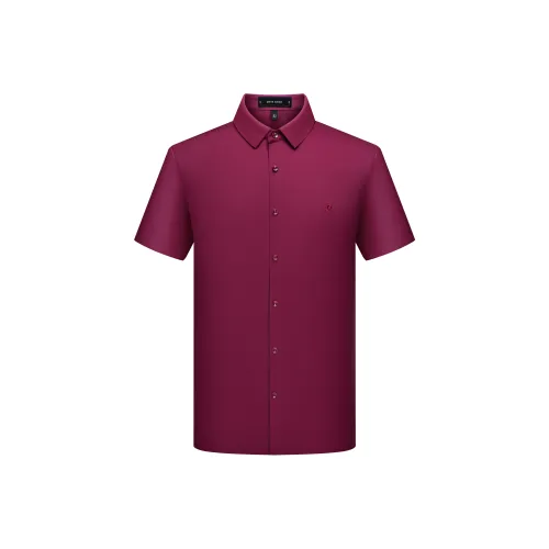 PIERRE CARDIN Red Men's Shirts PIERRE CARDIN Красные Мужские Рубашки