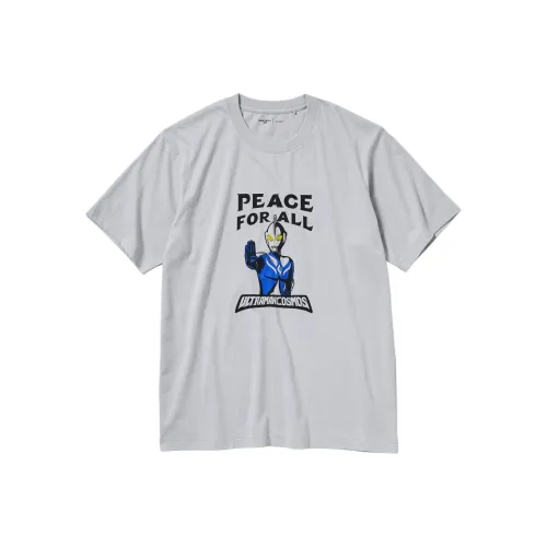 UNIQLO UNIQLO Серия Peace for All T-рубашка Унисекс Светло-серый