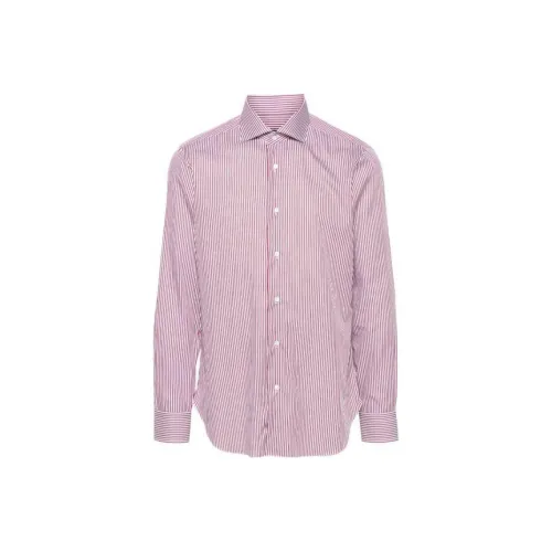 BARBA Розовые Мужские Рубашки