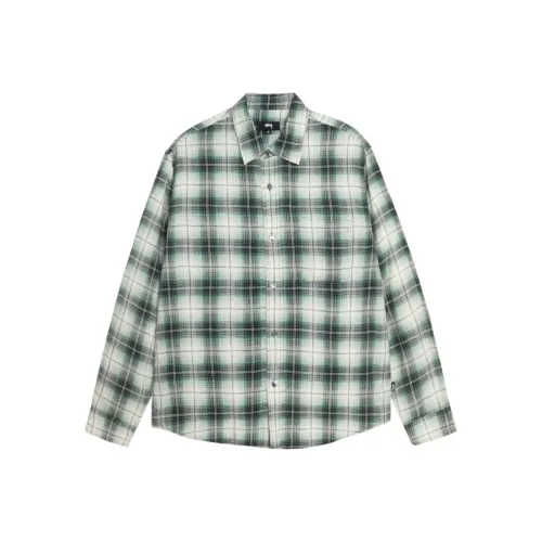 Stussy 2024 Summer Collection SS25 MATTHEW Рубашка LG С принтом Клетка Унисекс
