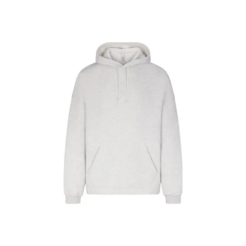 SKIMS Флис Lounge MENS Relaxed Толстовка Мужская Светлый Меланжевый GREY Светлый Фотиния Серый