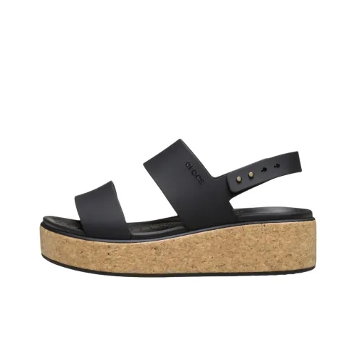 Crocs Brooklyn One Ремень Сандалии 4,5 см Женские Черные