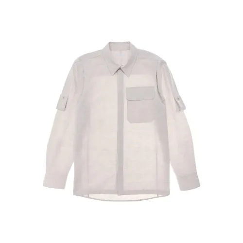 Helmut Lang Натуральный Белый Мужские Рубашки