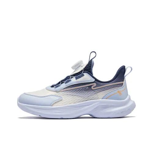 ERKE KIDS Беговые кроссовки Low Top Микрокристаллический Белый/Ясно-Синий Унисекс