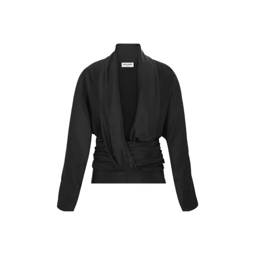 SAINT LAURENT SS23 Рубашка Мужская Черная