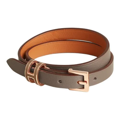 HERMES Металл Наручные повязки Женские Коричневый