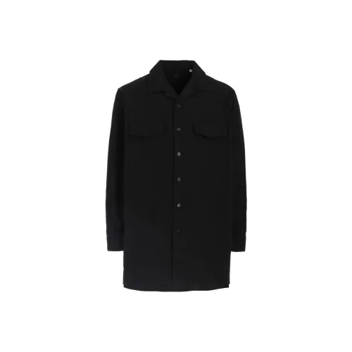 Yohji Yamamoto Pour Homme SS25 Рубашка Мужская Черная
