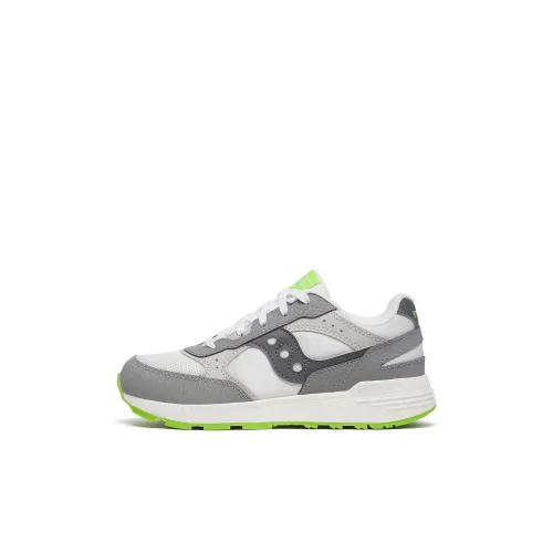Saucony Eclipse KDZ Детская беговая обувь Низкий топ Белый/Серый/Желтый Зеленый Kids
