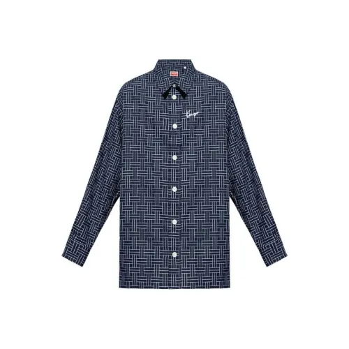 KENZO Мужские Синие Рубашки