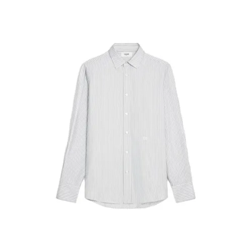 Celine Светло-серые Мужские Рубашки