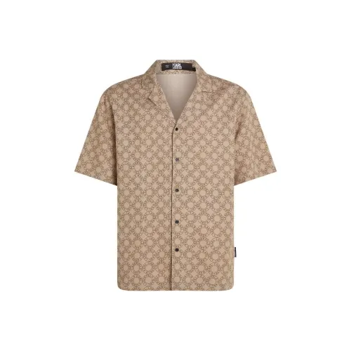 Karl Lagerfeld Рубашка Мужская Светло-Коричневая