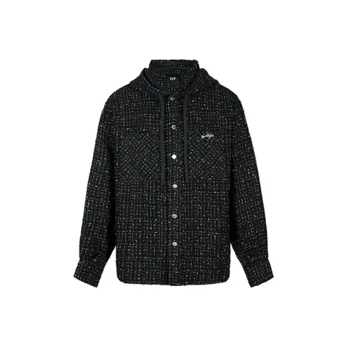 YLDP Черные Мужские Рубашки