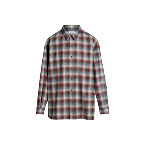 Maison Margiela x PENDLETON FW23 Рубашка Унисекс Бордовый