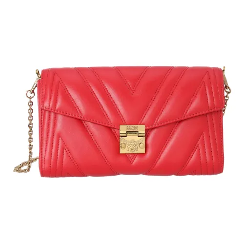 MCM Кожа Сумка через плечо Средняя Женская Красная