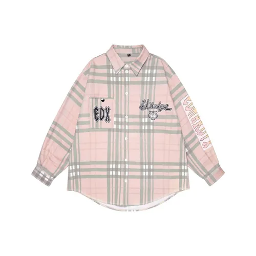 ED HARDY X Розовые Унисекс Рубашки