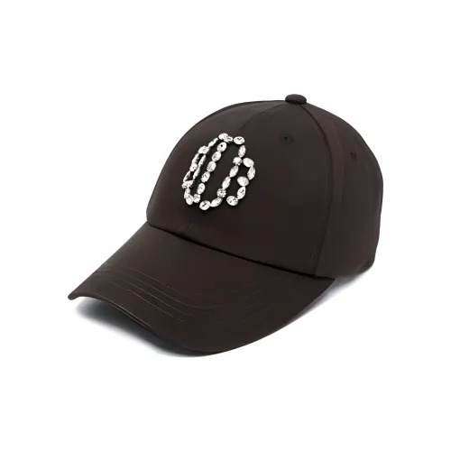 Maje Полиэстер Хлопок Акрил Стразы Кепки Унисекс Черный