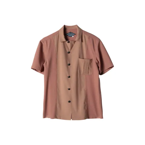 SOARIN YUPPIE Лето Рубашка Стандарт Мужская Кирпично-красная