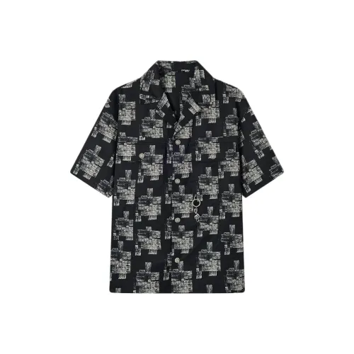 JOHN RICHMOND SS25 Рубашка Мужская Черная