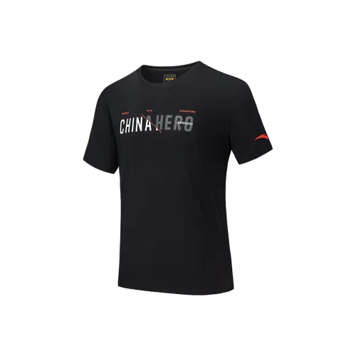 ANTA Variety Тренировки Коллекция T Рубашка Мужская Основной черный