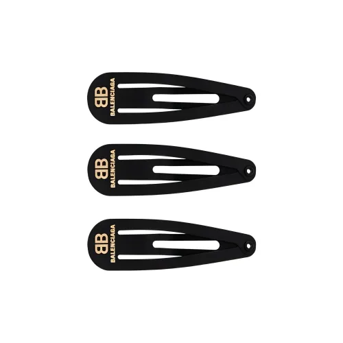 Balenciaga Стальные заколки для волос женские черные