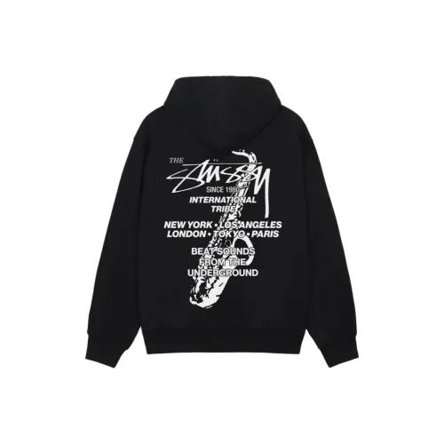 Stussy BEAT SOUNDS ZIP Hoodie Толстовка Унисекс Черный