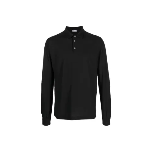 Zanone Мужская черная поло