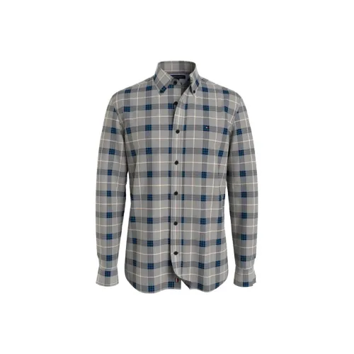 Tommy Hilfiger Серые Мужские Рубашки