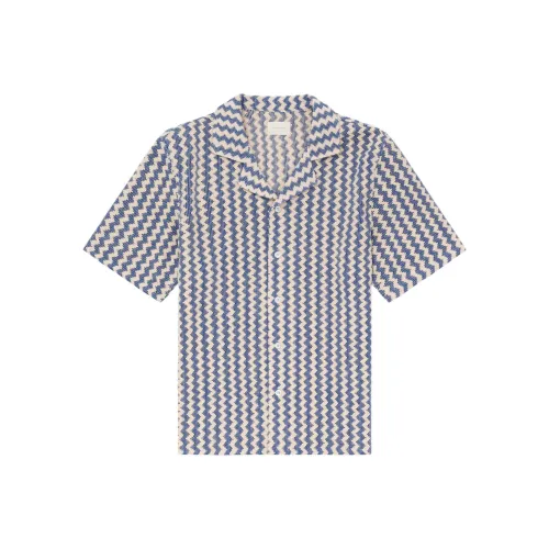 AIME LEON DORE SS24 Рубашка Унисекс Чистый Синий