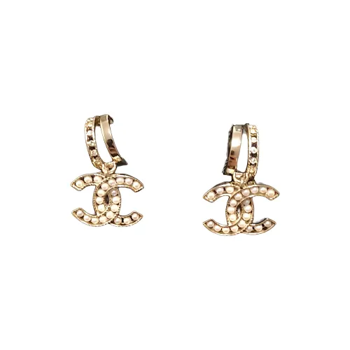 CHANEL Металл Стразы Серьги-гвоздики Женские