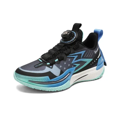 Cool Odd Детские баскетбольные кроссовки черного и синего цвета для подростков