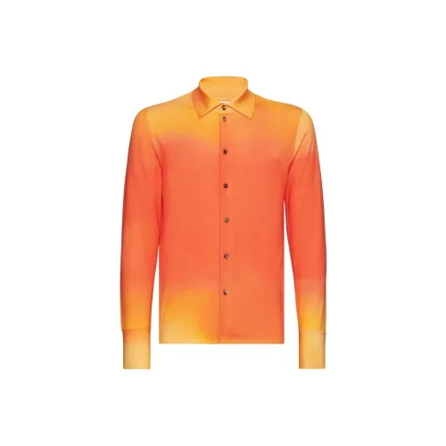 Ferragamo Желтые Мужские Рубашки