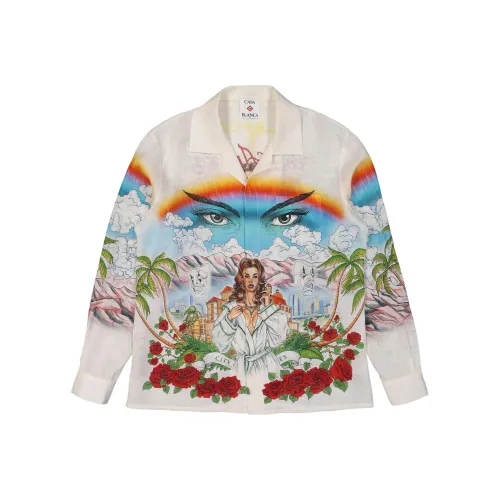 CASABLANCA SS25 Рубашка Мужская Белая